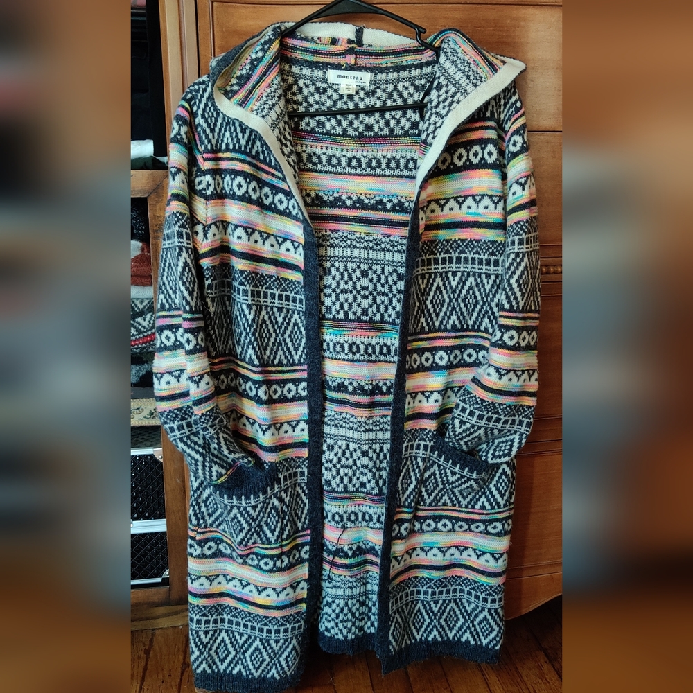 Monteau Multicolor Knit Sweater